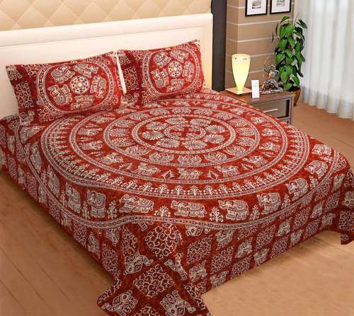 Rajasthani Indigo bedsheet pure cotton