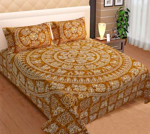 Rajasthani Indigo pure cotton bedsheet pure cotton