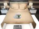  Rajasthani Sateen Striped Bedsheet beige thumb 1