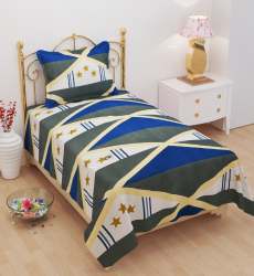 Singel Bedsheet Printed Glace Cotton 60x90