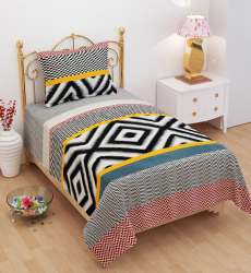 Single Bed Printed Bedsheet 90x60
