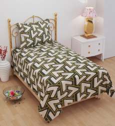 Single Bed Printed Bedsheet For Double Bed 