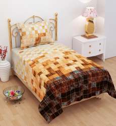 Single Bedsheet Beautiful Printed Sheet 1+1