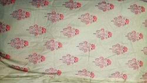 Gold Print Rayon Fabric