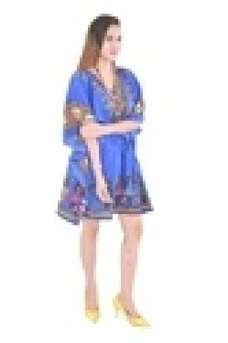 Indian Design Silk Wear Poncho Fashionable Kaftan