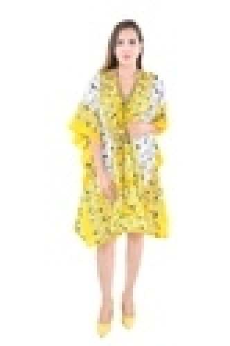 Indian Sun Shinnig Silk Wear Poncho Kaftan