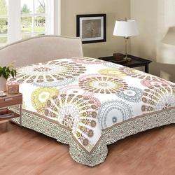 Indian White Small Mandalas Print Duvet Cover