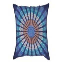 Peacock Badmeri Cushion Cover
