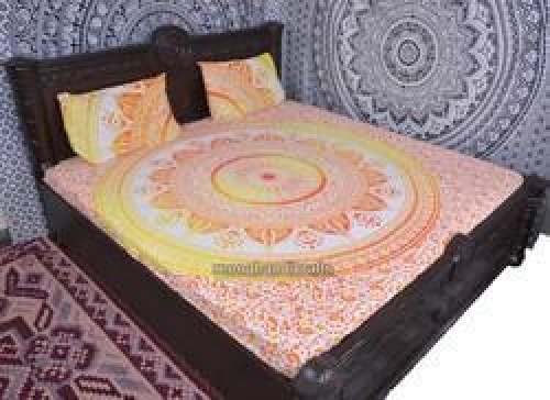 Trishul Mandala Duvet Cover by Reena Handicraft