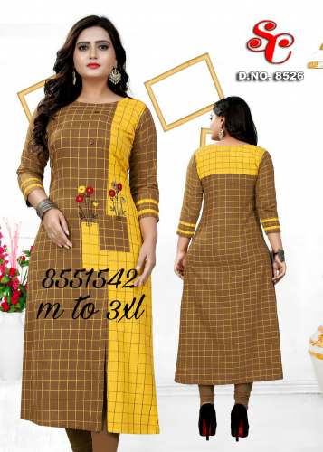 Cotton kurtis by sajni creation