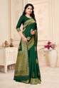 Soft Silk Banarasi Saree For Ladies thumb 2