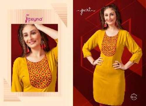 Rayon Embroidered  Kurtis  by Rv Creation