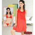 3 Piece satin nighty 