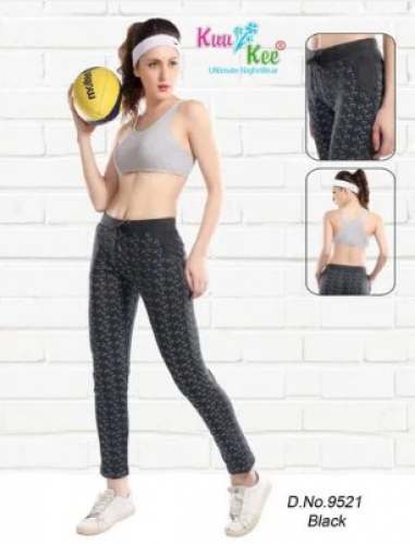Slim Fit Hosiery Printed Ladies Track Pant