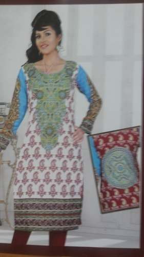 Ladies Cotton Kurti Job Work