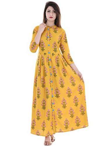 Block Printed Anarkali Kurtis by Despido Fashion And Lifestyle Pvt Ltd