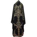 Black Heavy Beaded Abaya Kaftan 