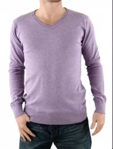 Mens Purple Full Sleeve T shirt by Clinch Knitwear