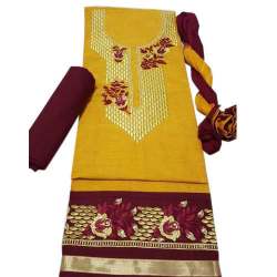 ladies embroidery suit material