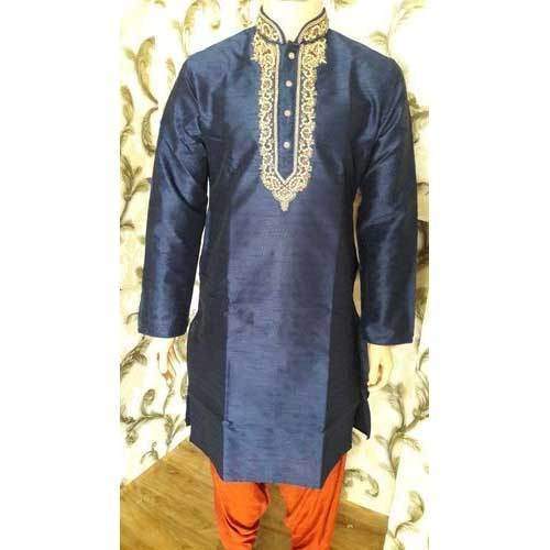 Designer Silk Mens Kurta