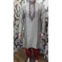 Men Banarasi Strip Kurta
