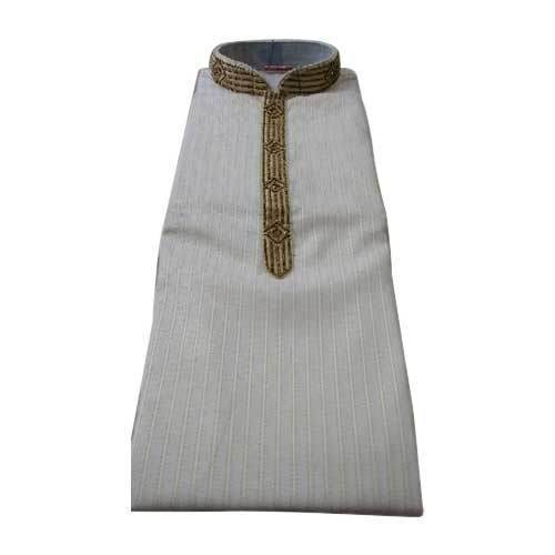 Men Cotton Strip Kurta by Aalishan Kurta