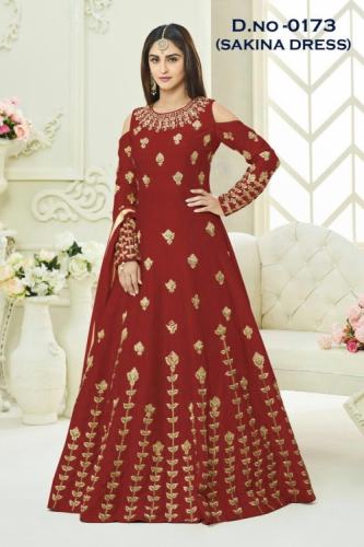 Bullet Maroon Gown
