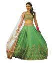 Golden Green Lehenga