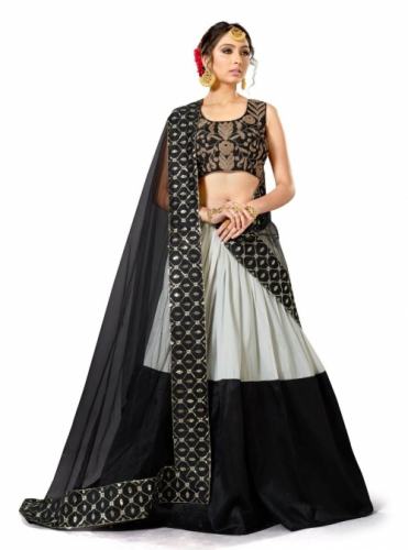 Heevara Grey Lehenga
