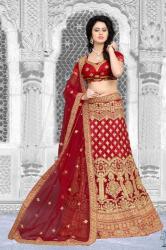 Maroon Bridal Lehenga0