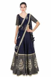 Mishri Navy Blue Lehenga