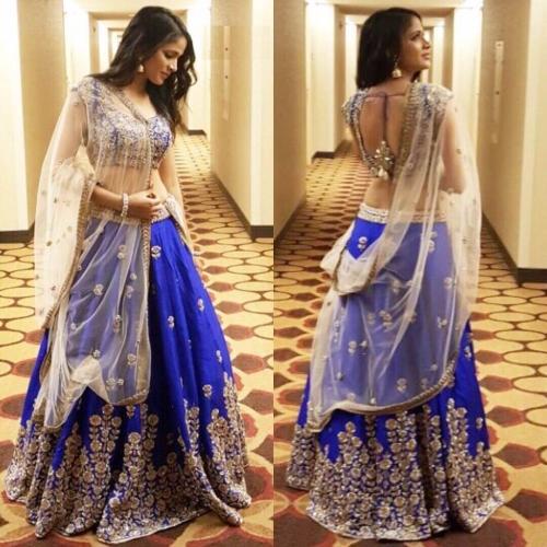Nirava Blue Lehenga