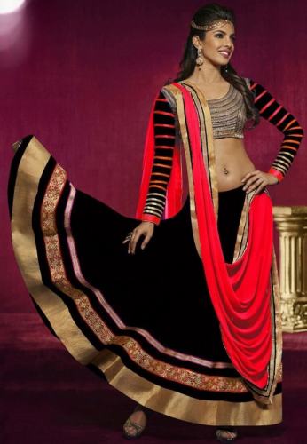 Priyanka Black Lehenga