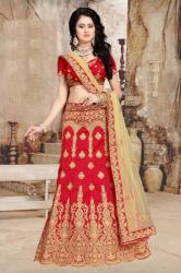 Red Bridal Lehenga1