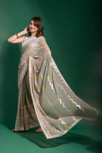 Exclusive Designer sequence saree collection