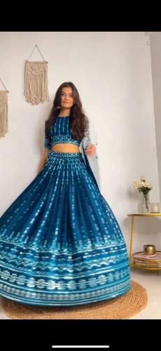 Gorgette Lehengha Choli with dupata