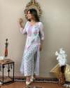 Hand Block Print Long Stylish Kurta Set thumb 1