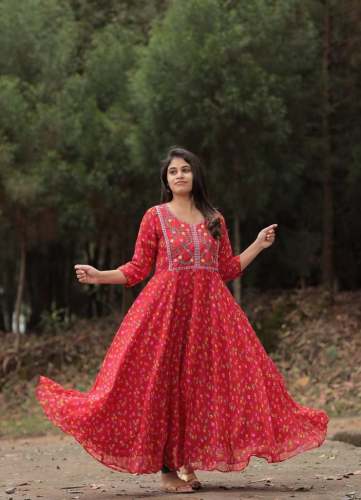 launching Malti colorfull gown
