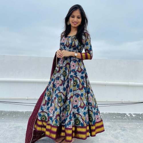 NEW DESIGNER PRINTED ANARKALI GOWN ♥️