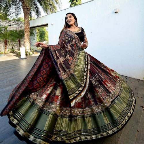 NEW DESIGNER PRINTED LAHENGA CHOLI❤️