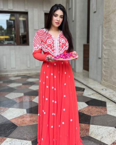  New Party Wear Look Gown & Dupatta Set 