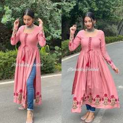 pink kurta SET