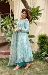 Buy beautiful floral anarkali Suit For Women