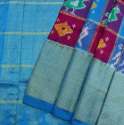 handloom-multihued-checks-ikat-silk-saree