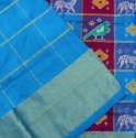 Handloom Multihued Checks Ikat Silk Saree thumb 2