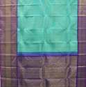 Sky Blue Jacquard Kanjivaram Silk Saree thumb 1