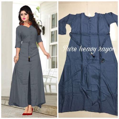 Woman Plain Kurti 