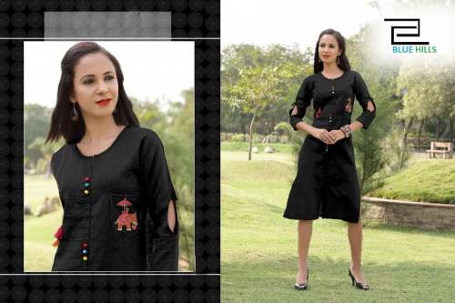Fancy Slub Cotton Kurti