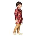 Kids Maroon Sherwani thumb 2