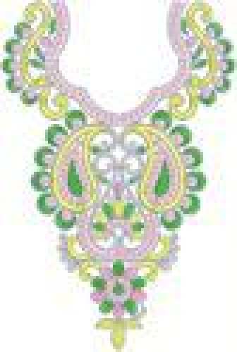 Neck Embroidery Designs For Kurtis by Unity Enterprise